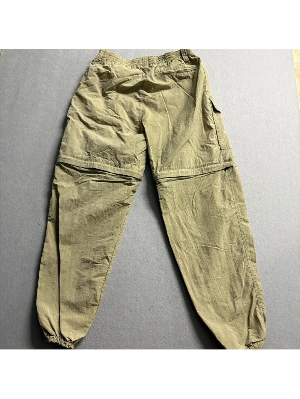 Rugged Exposure Convertible Cargo Pants Womens Medium Green Beige Hiking Outdoor